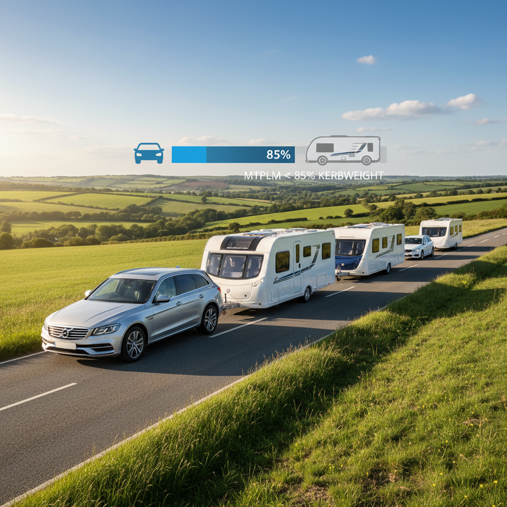 The 85 percent towing rule explained, a UK caravan guide