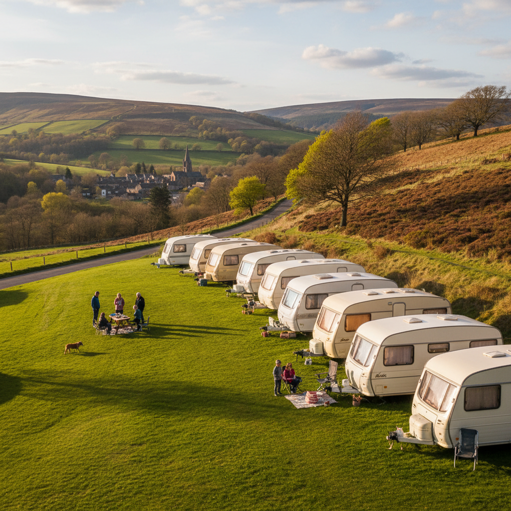 Caravan touring the Peak District a classic shoulder season win