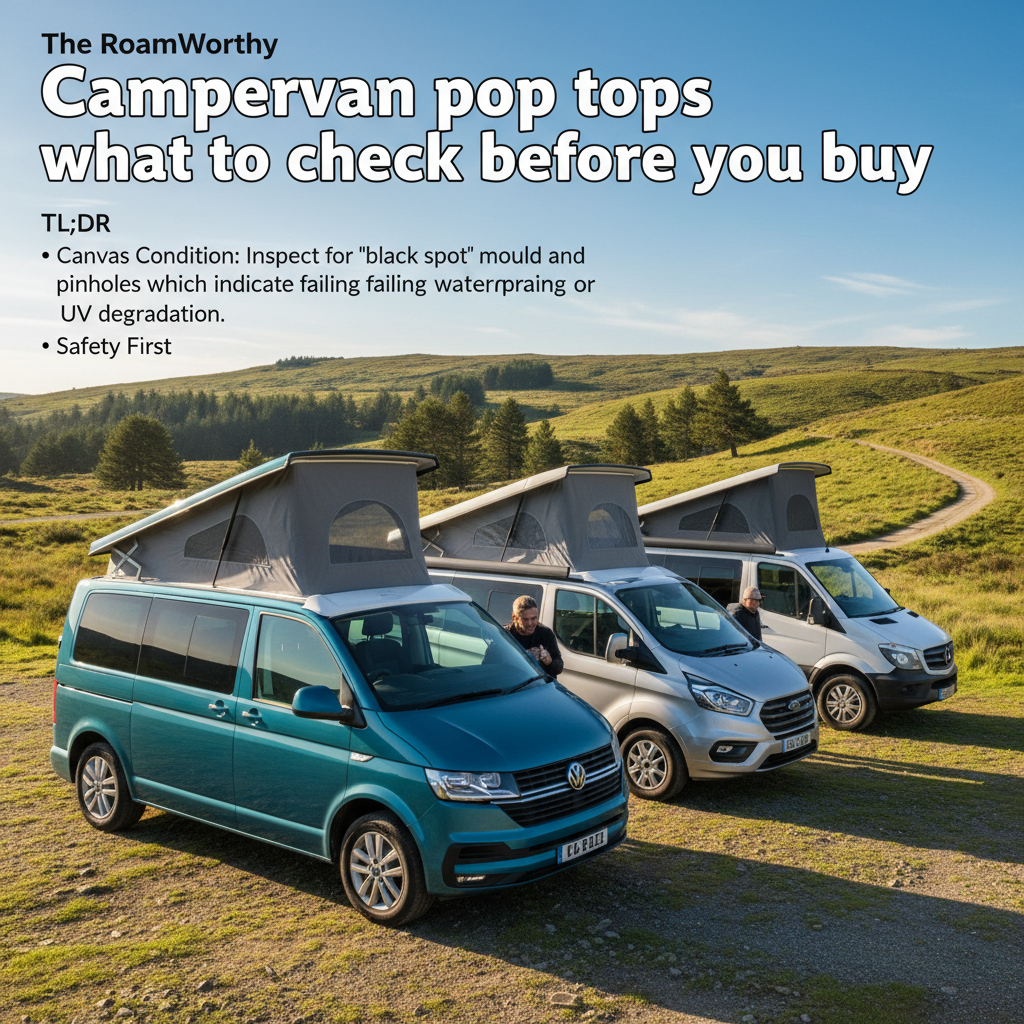 Campervan pop tops what to check before you buy