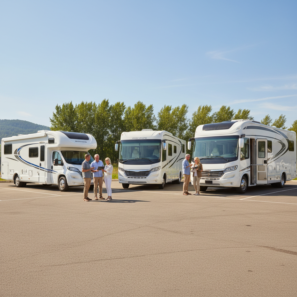 Motorhome dealer viewing strategy how to compare in one day