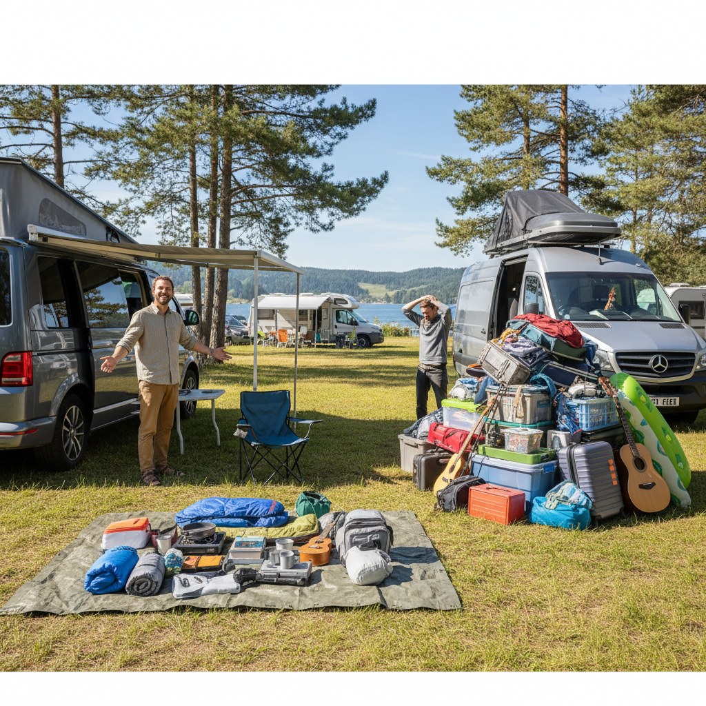 Campervan weekend packing list that keeps payload sane