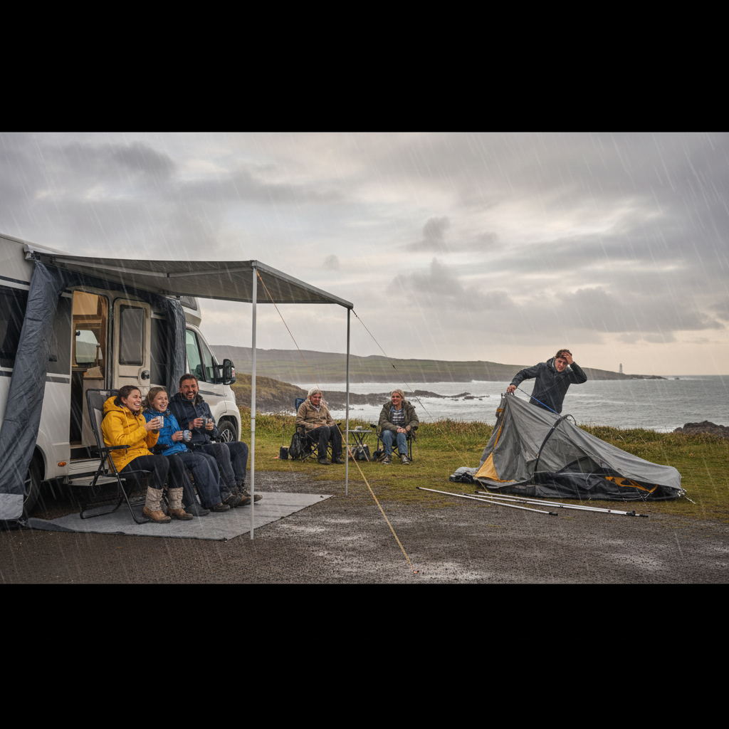 Awnings, air vs pole and how to choose without wasting money