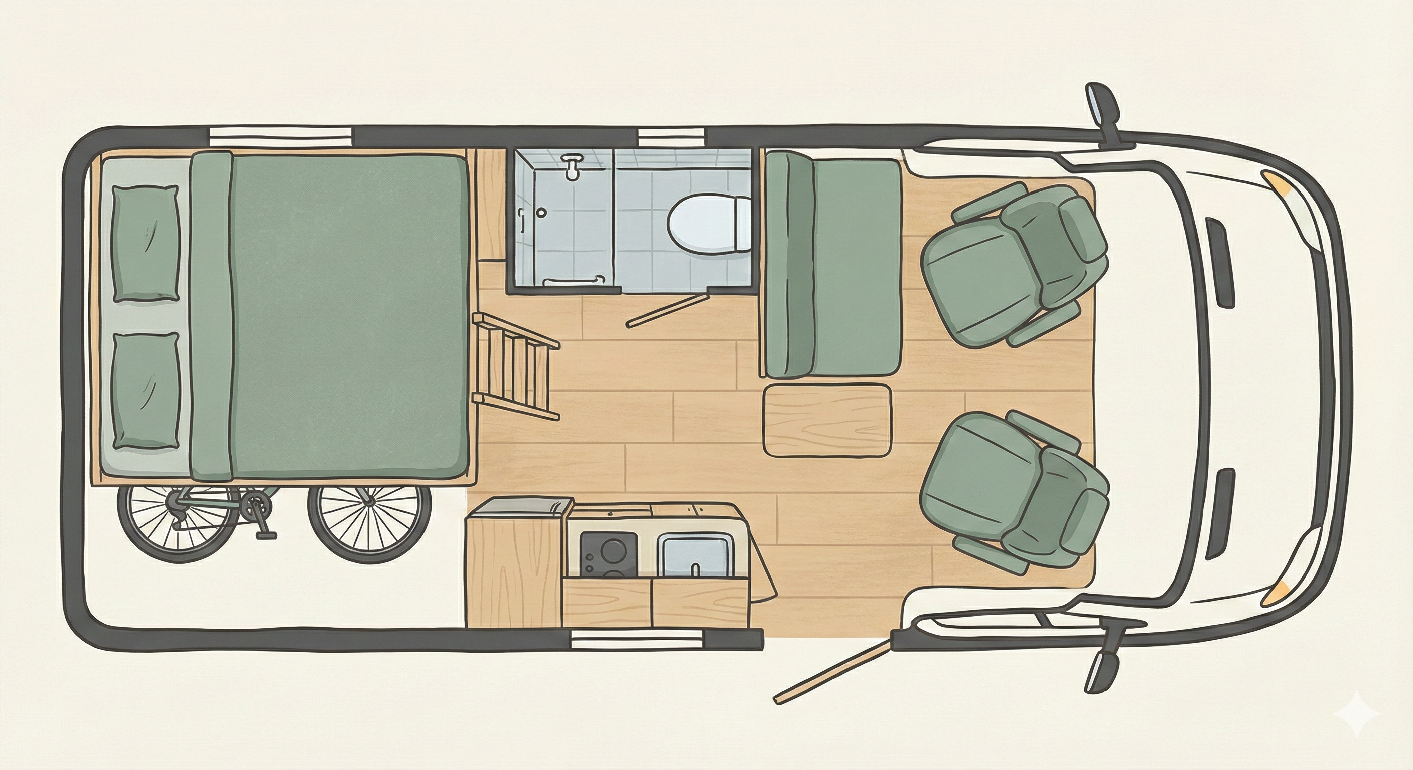 Explorer floorplan