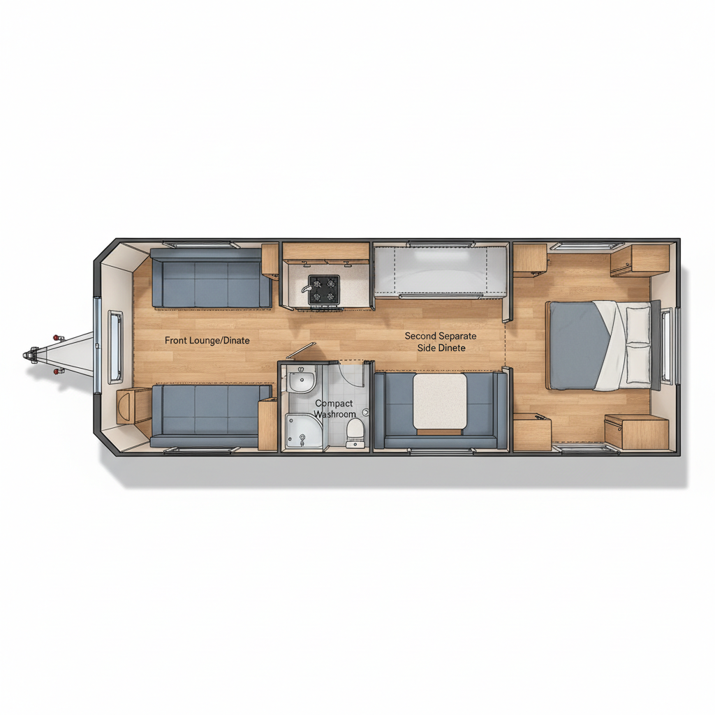 Double Dinette (End Bedroom) representative family floorplan