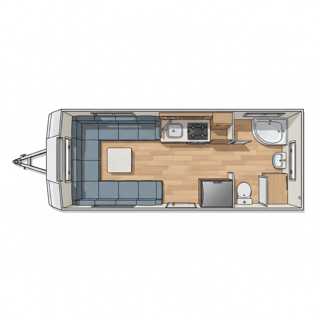 End Washroom floorplan