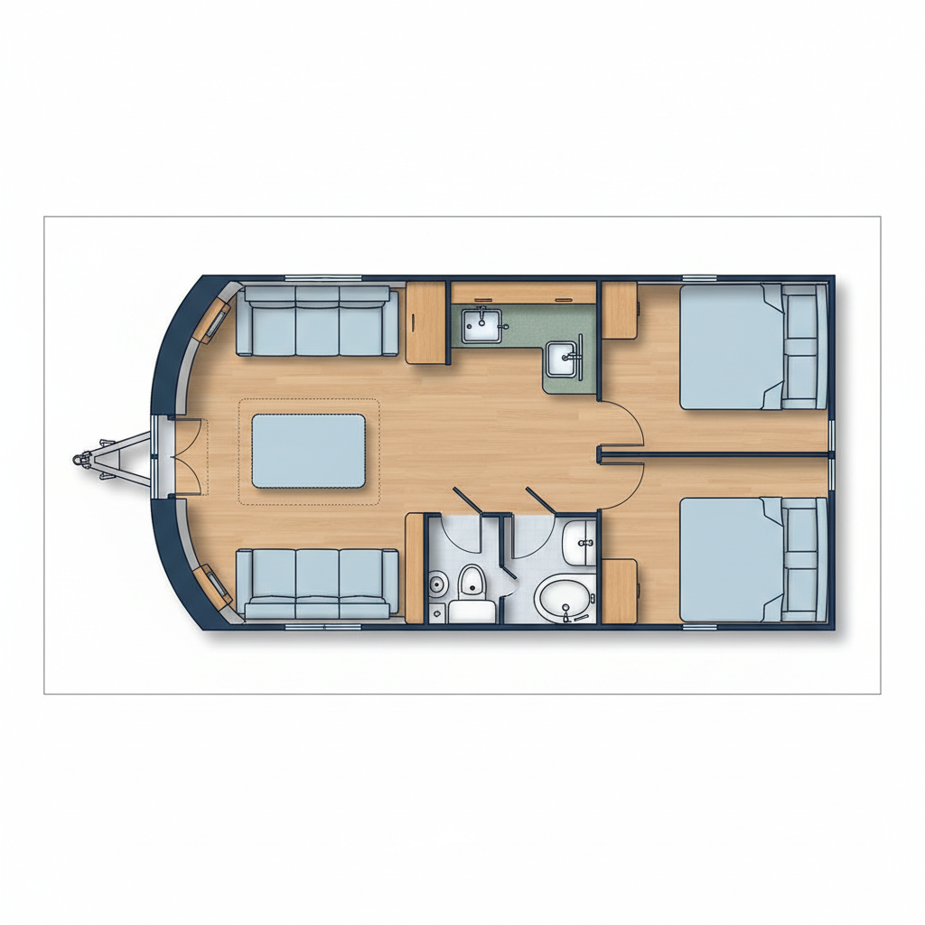 Rear Wall Bunks floorplan