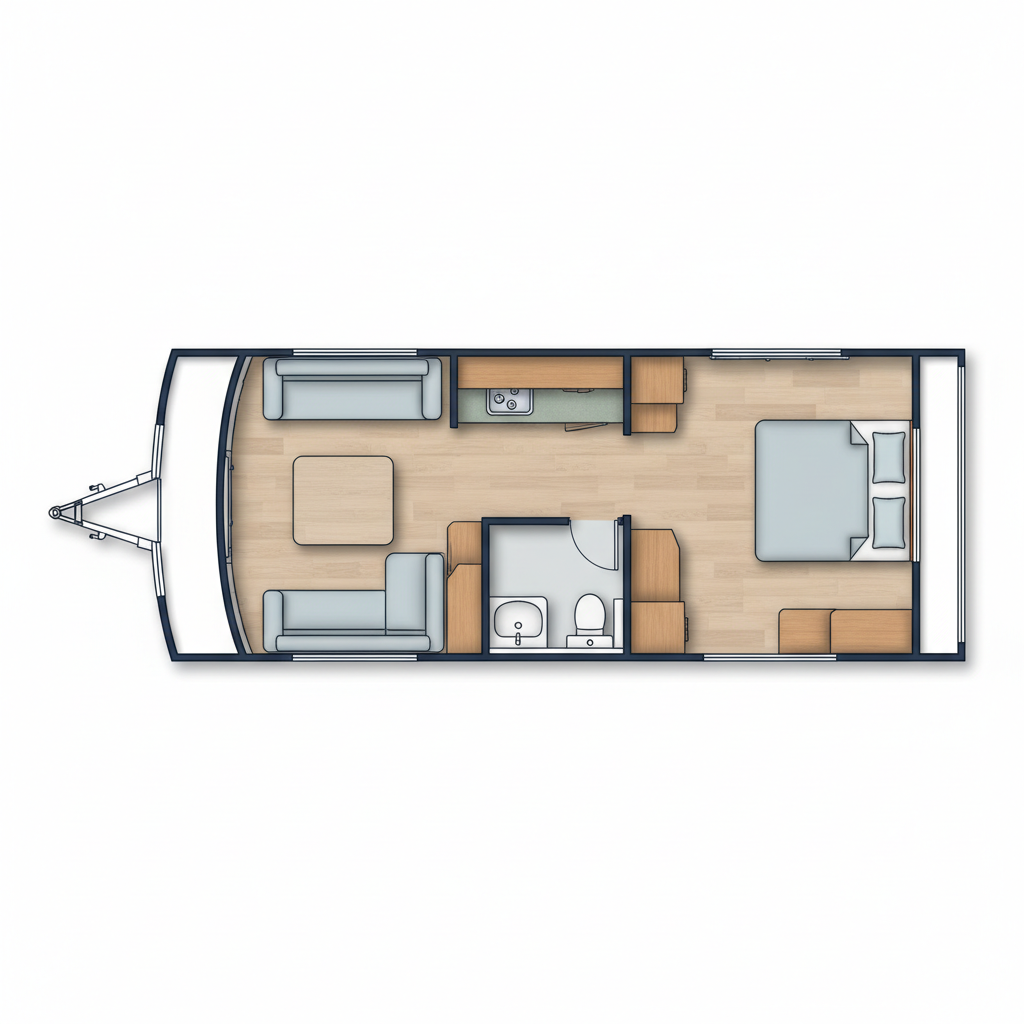 French Bed (Mid Washroom) floorplan