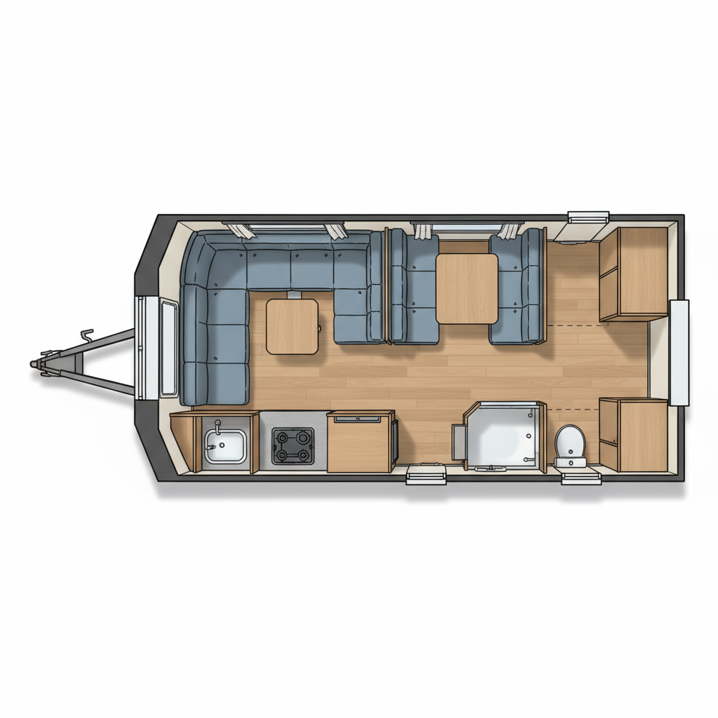 L-Shape Lounge (Side Dinette) representative family floorplan