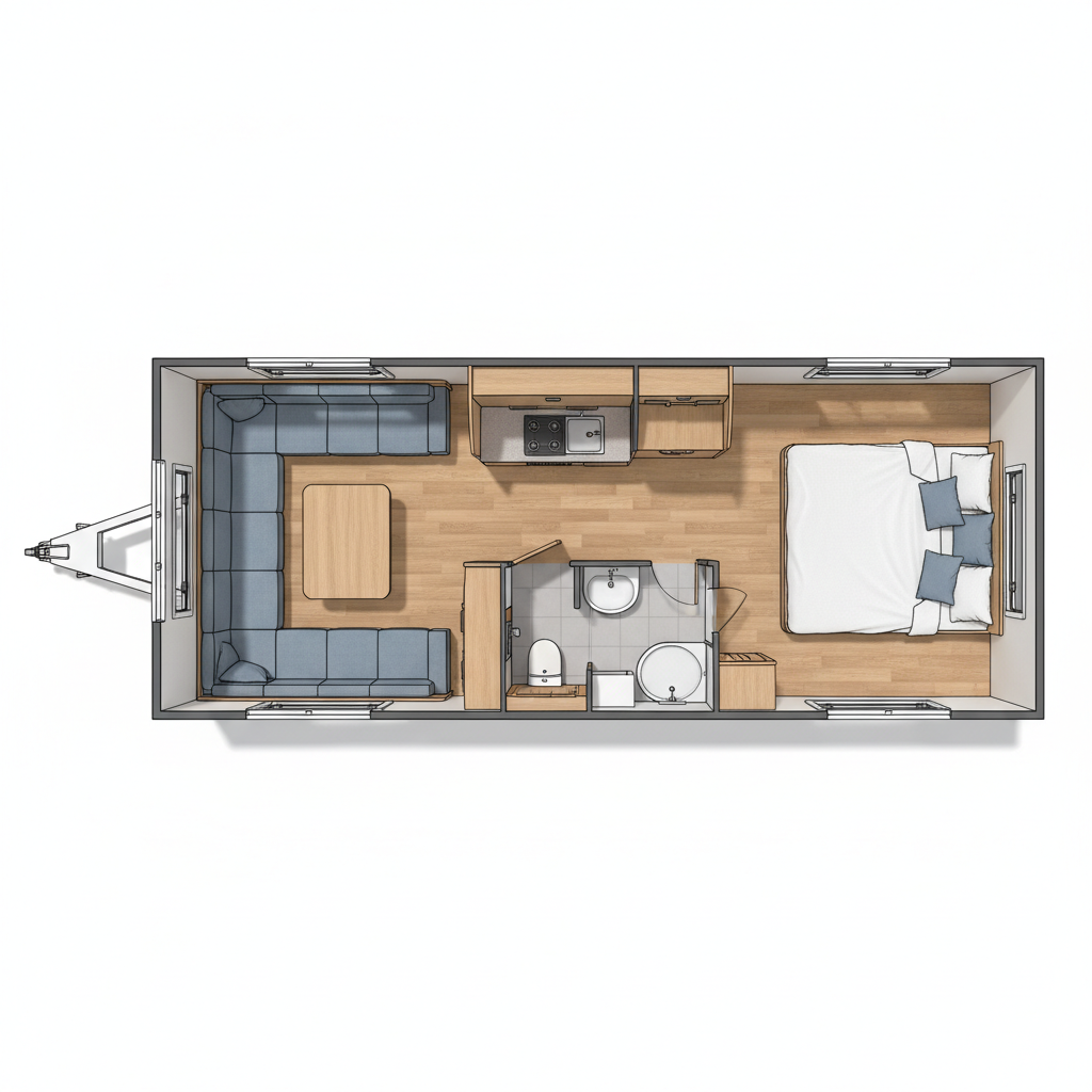 Rear Island floorplan