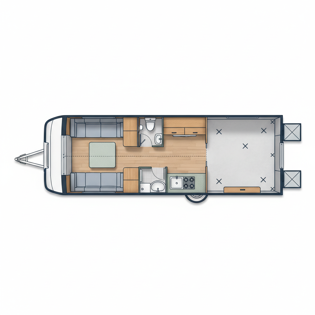 Toy Hauler representative family floorplan
