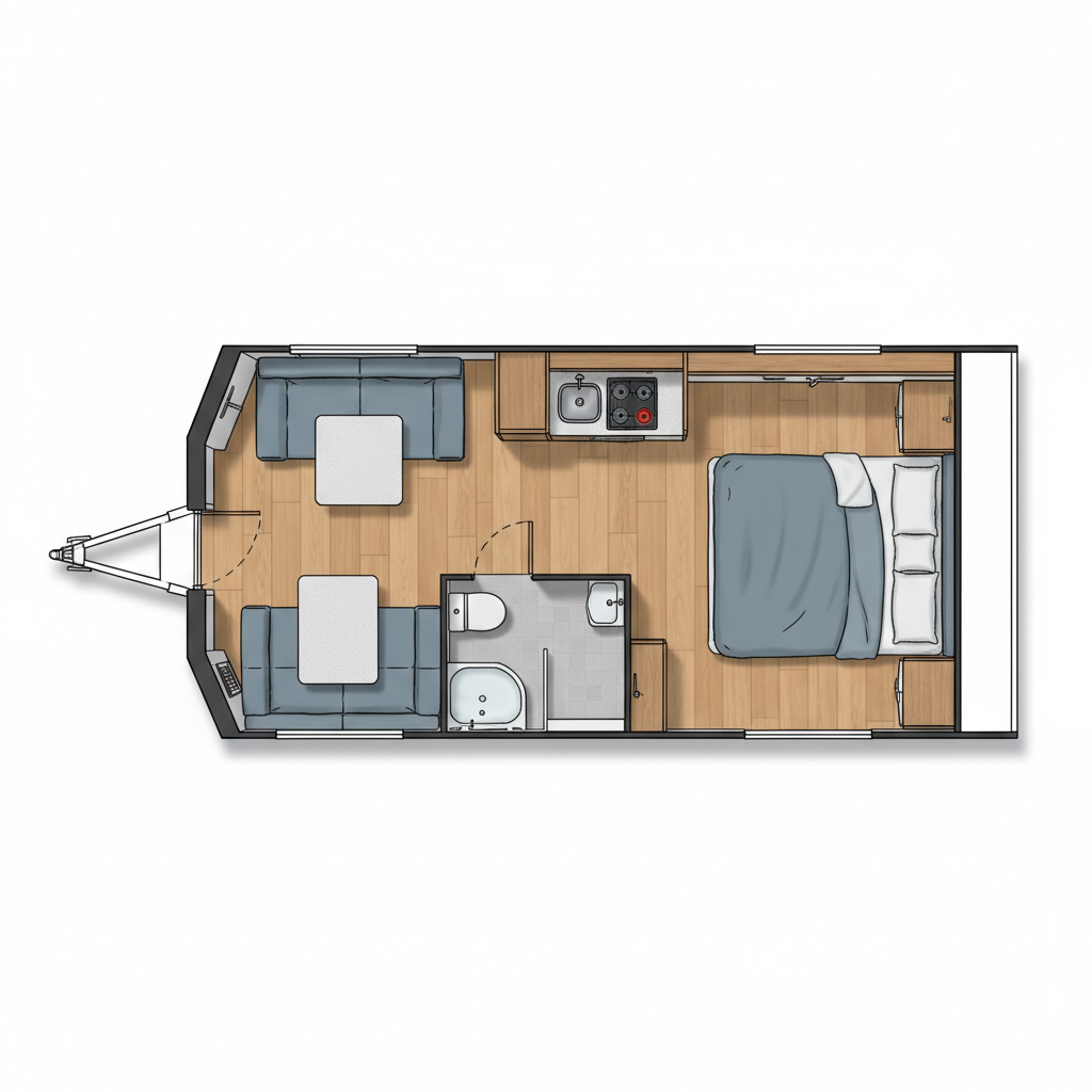 Island Bed floorplan