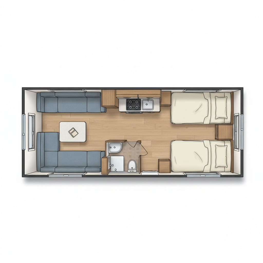 Twin Singles floorplan