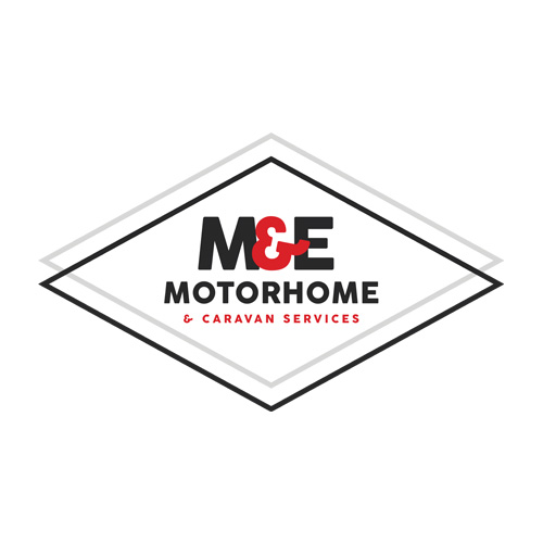M & E Motorhomes logo