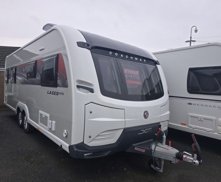2026 Coachman Laser 875 Xtra Twin-Axle Caravan with Island Bed