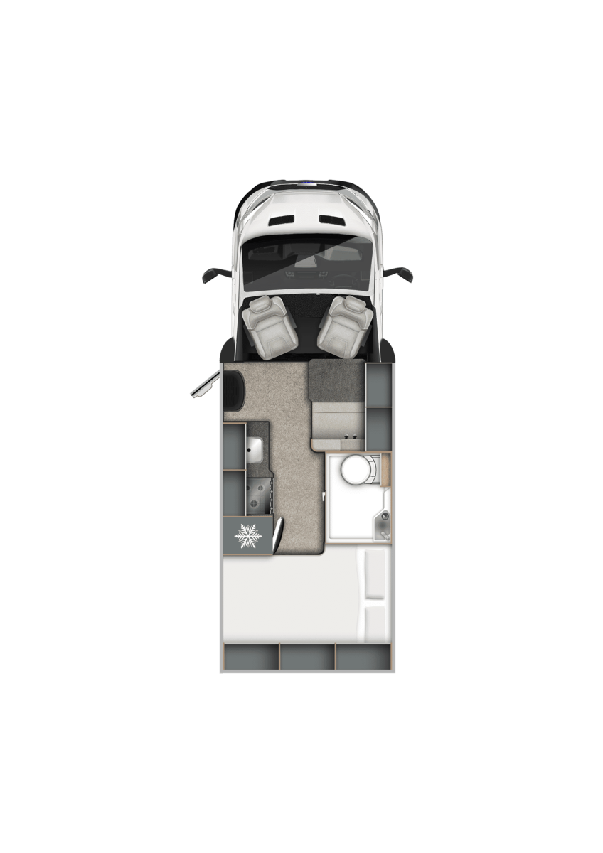 Rear Transverse Bed over Garage floorplan