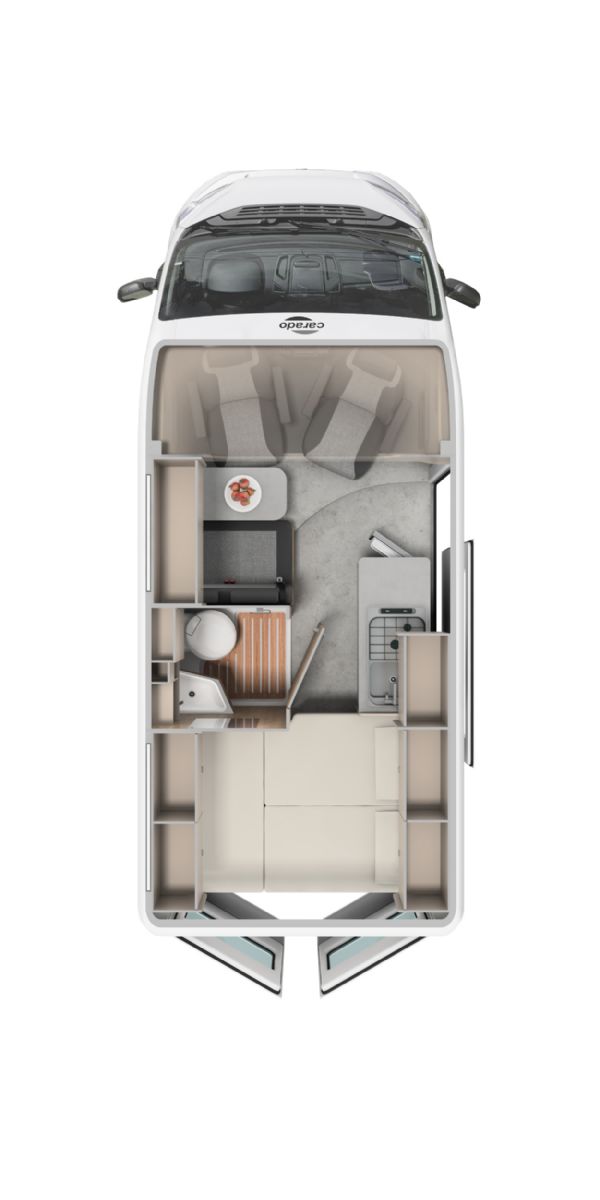 Transverse Rear Bed floorplan