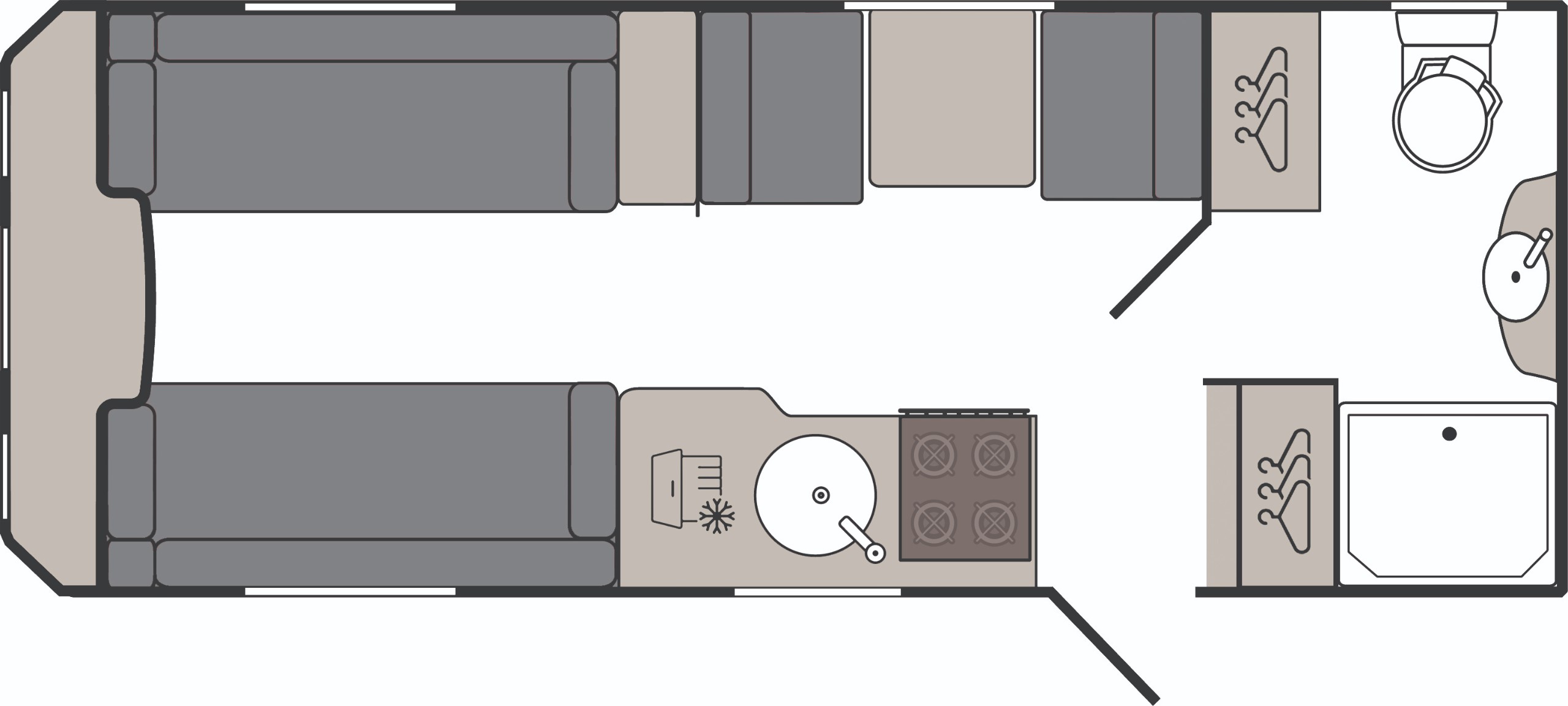 Side Dinette floorplan