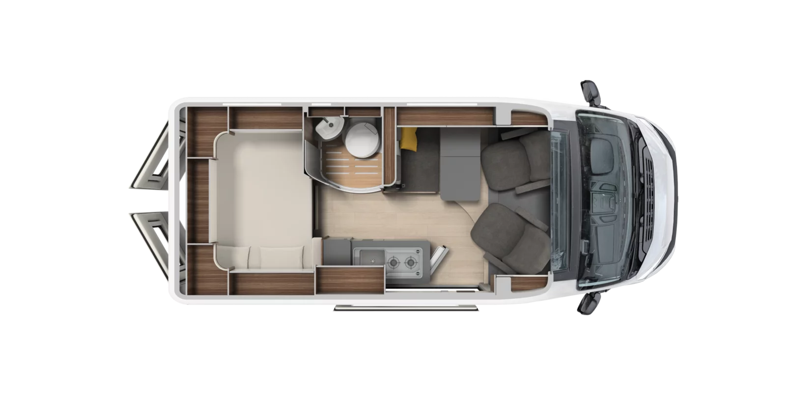 French Bed (Corner Bed) floorplan