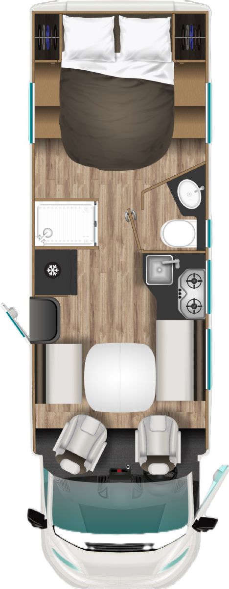 Rear Transverse Bed over Garage floorplan