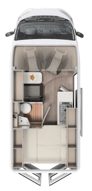 French Bed (Corner Bed) floorplan