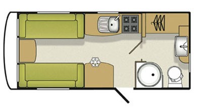 End Washroom floorplan