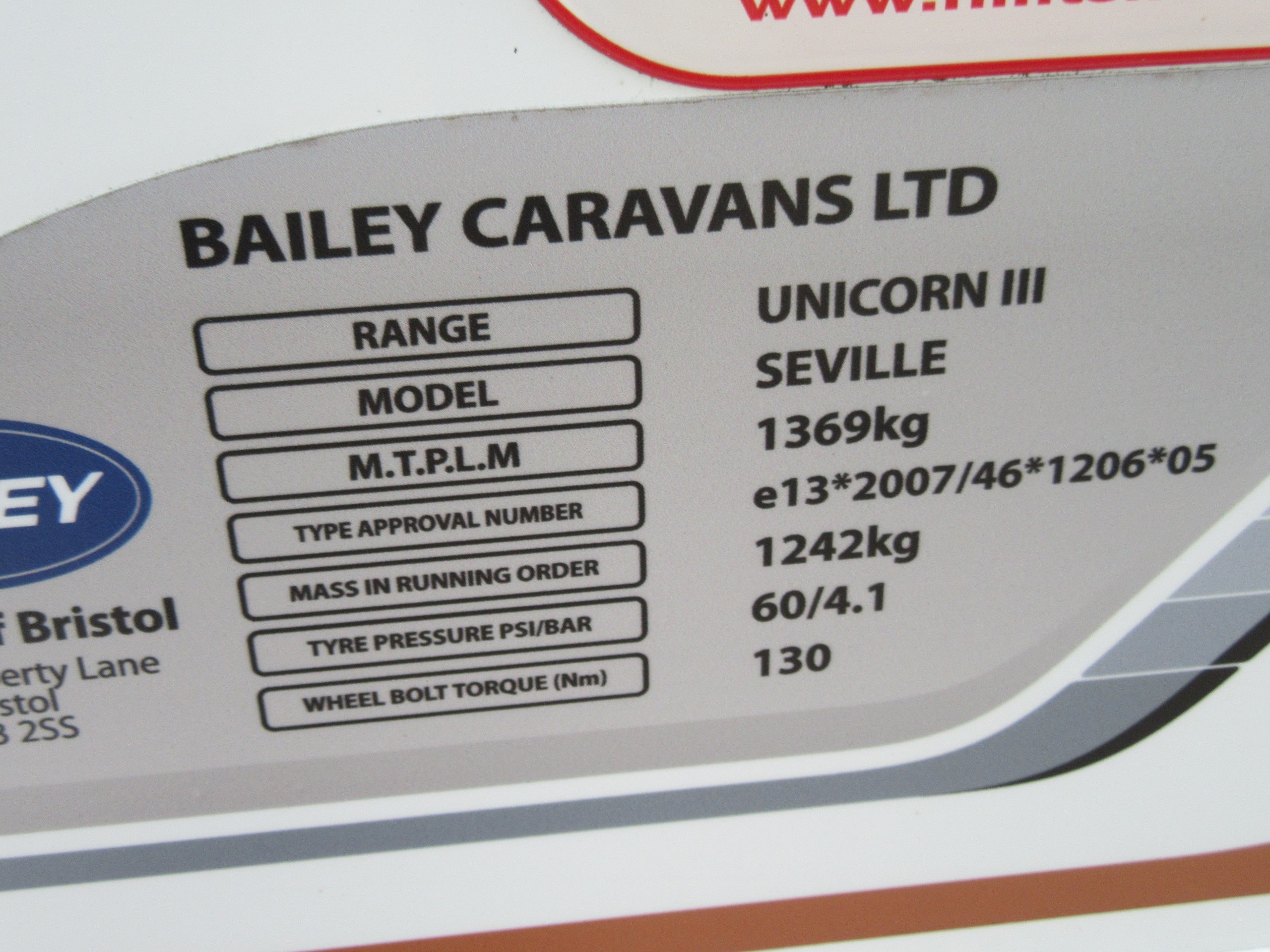 2016 Bailey Unicorn Seville ONE CARING OWNER - FULL SERVICE RECORD