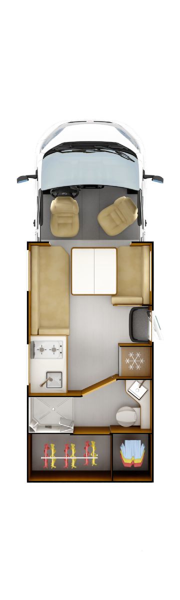 Drop-Down Bed layout configuration