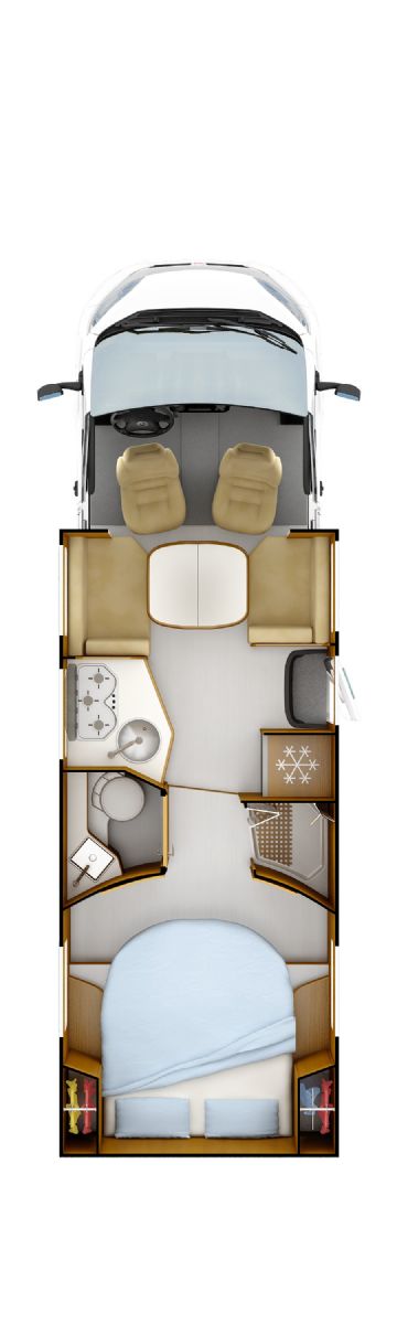 Island bed floorplan