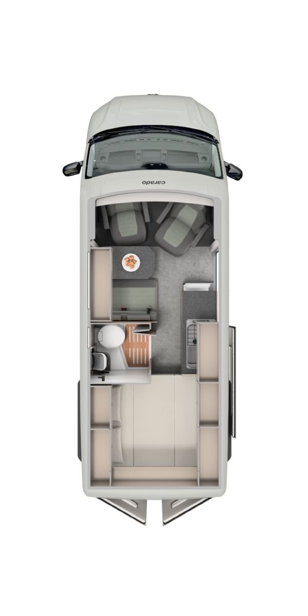 Compact van floorplan