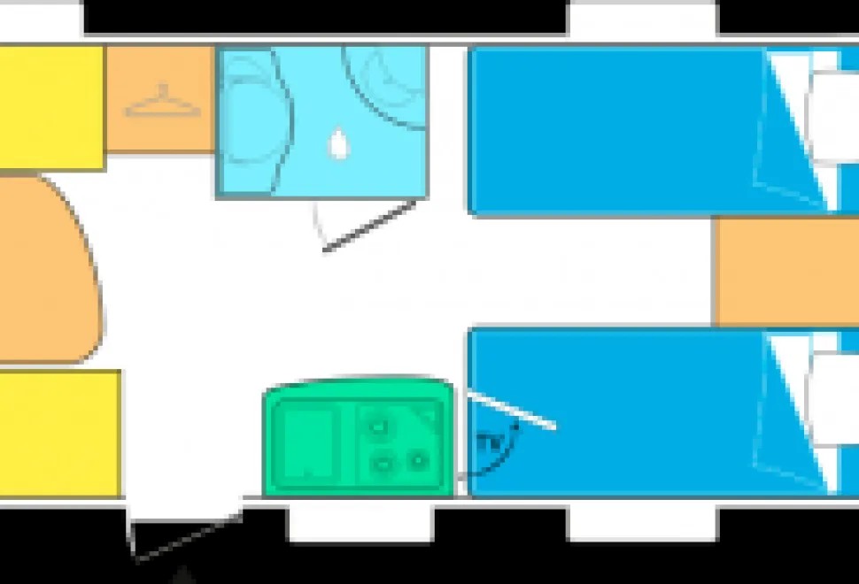 Caravelair Antares 450 floorplan