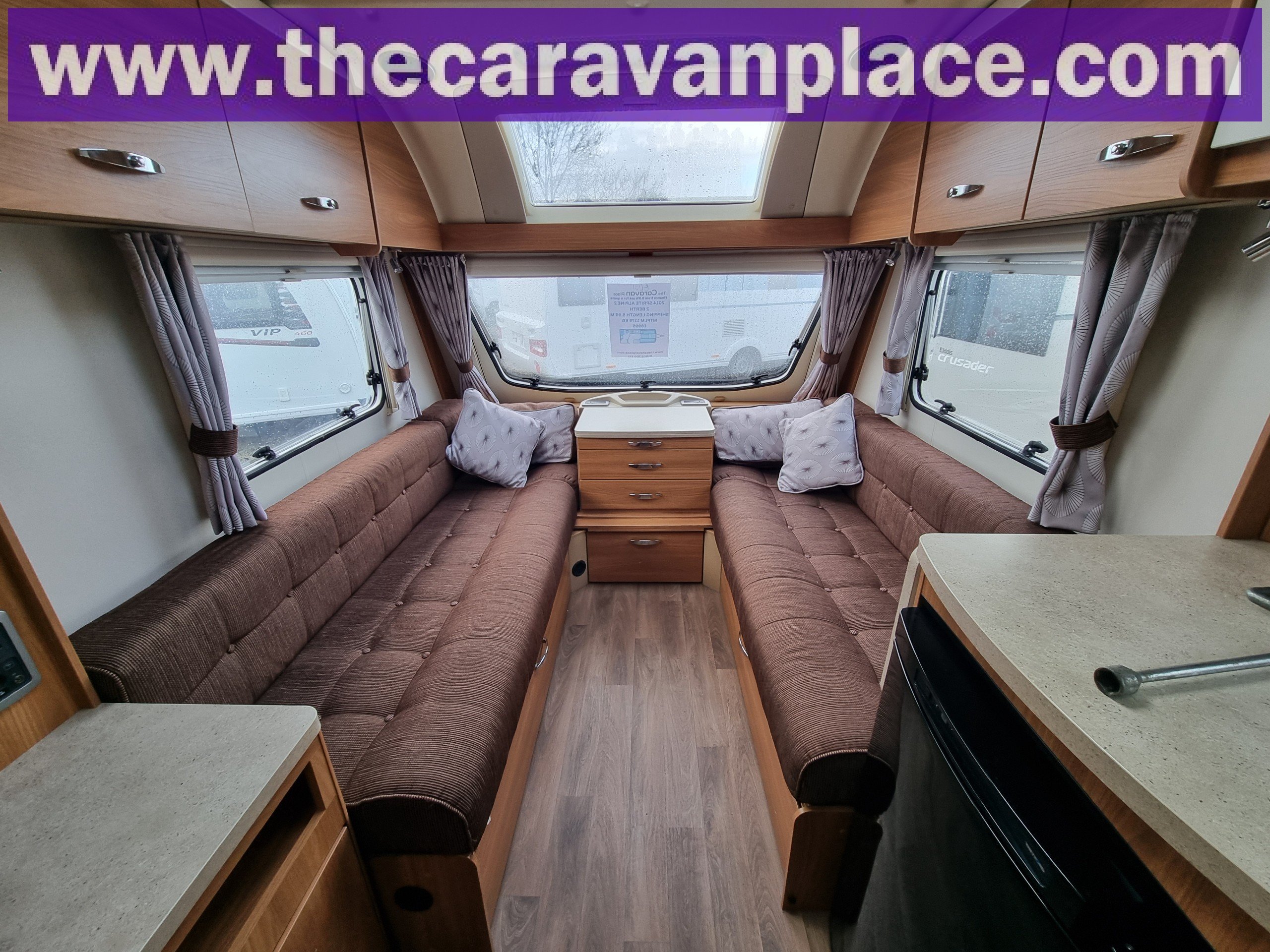 2014 Sprite Alpine 2 – Lightweight 2-Berth Caravan with End-Washroom - Exterior - Front