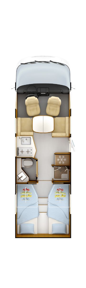Twin singles floorplan