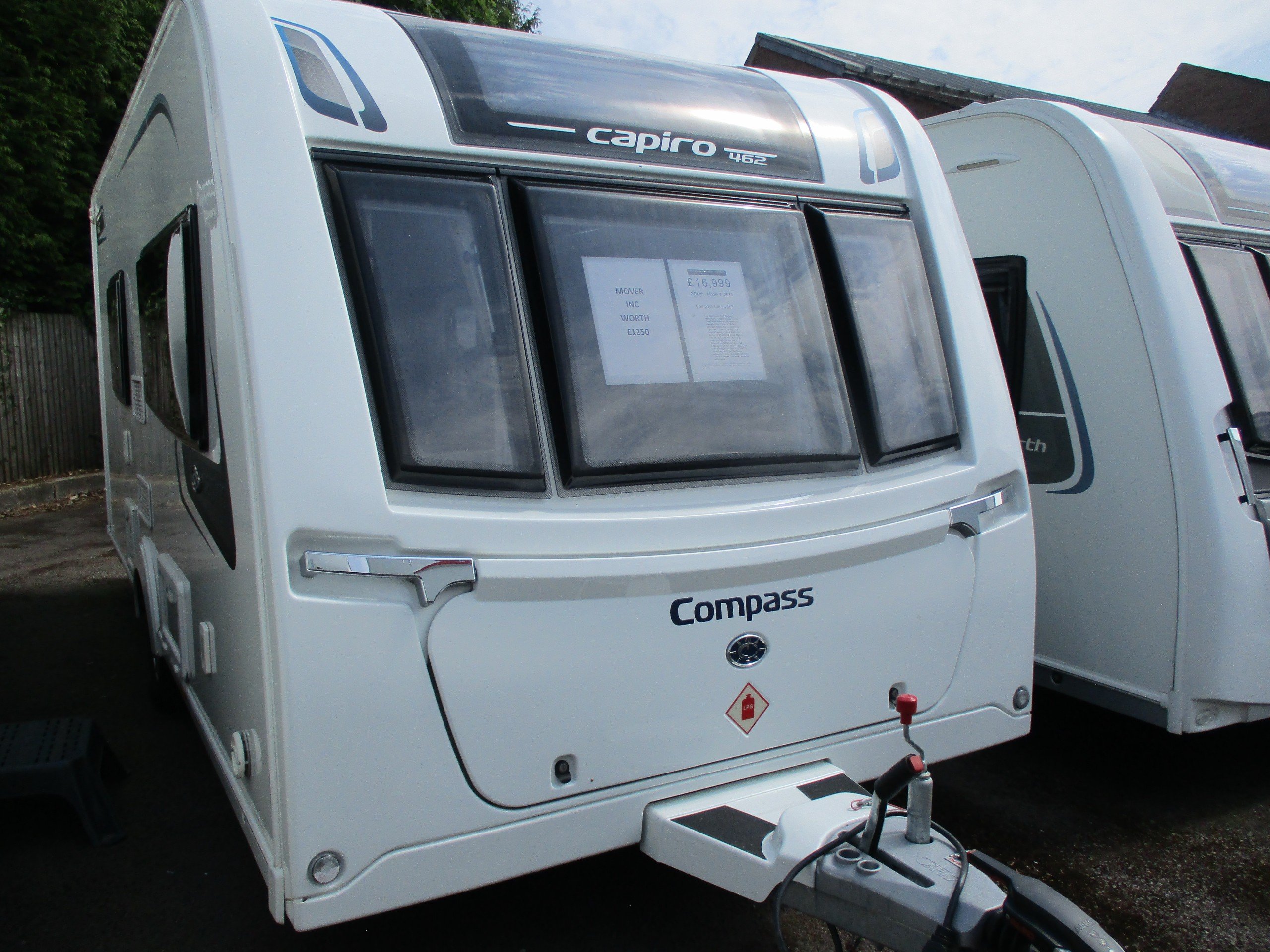 2019 Compass Capiro 462 4-Berth Caravan with Motor Mover - Exterior - Front