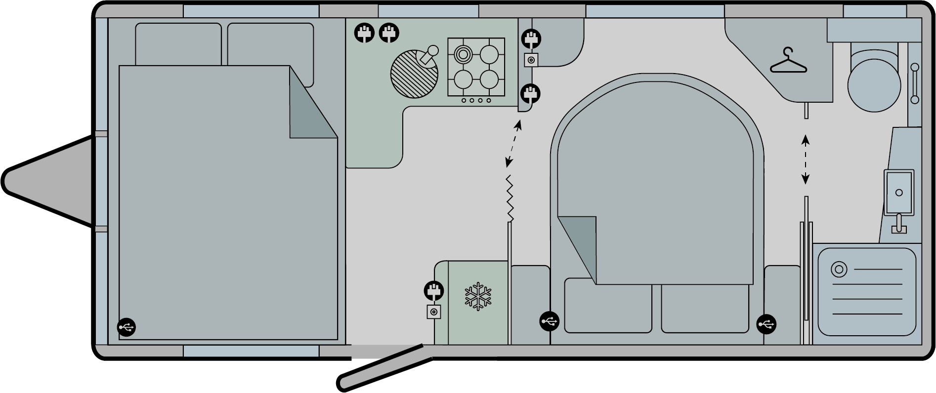 Rear Island floorplan