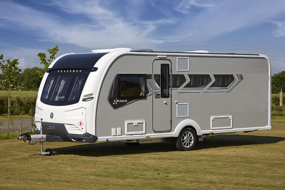 2020 Coachman Laser 2-Berth Caravan with Transverse Island Bed - Exterior - Front
