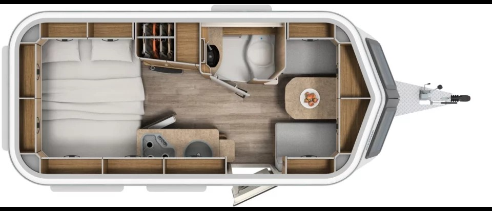 Fixed French Bed floorplan