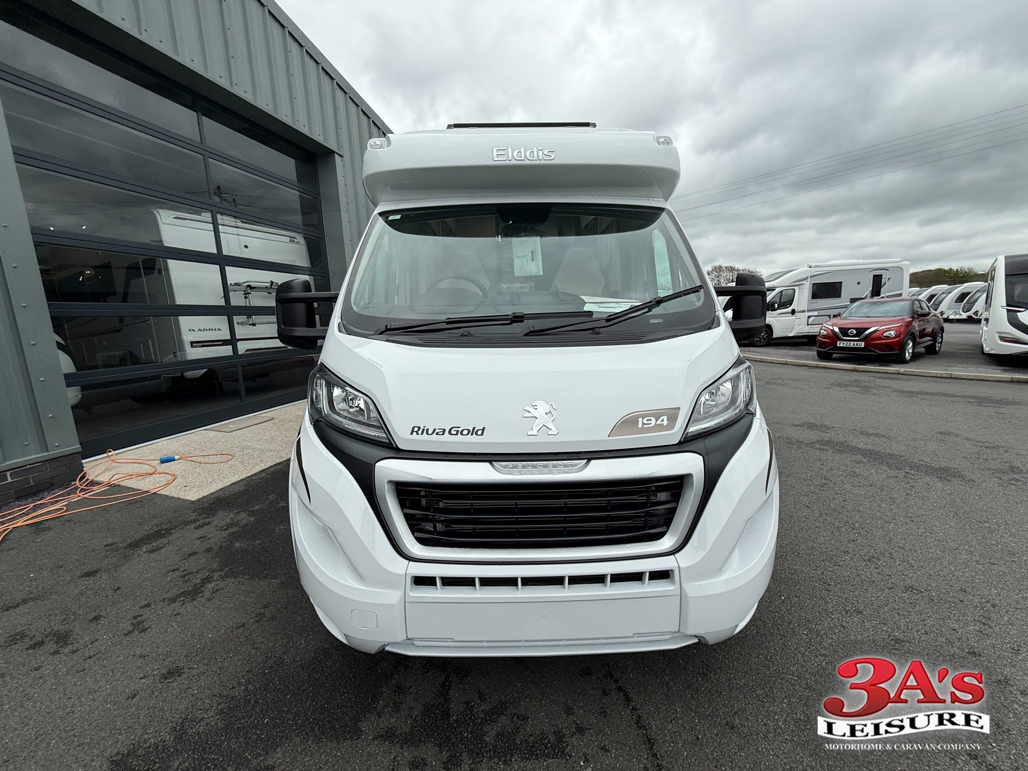 2025 Elddis Riva Gold 4-Berth Motorhome with Fixed French Bed - Exterior - Front