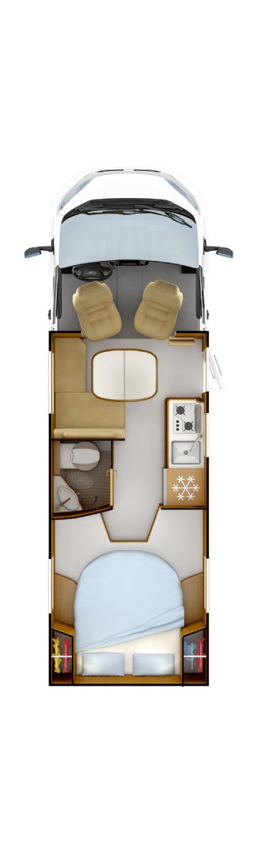 French bed floorplan
