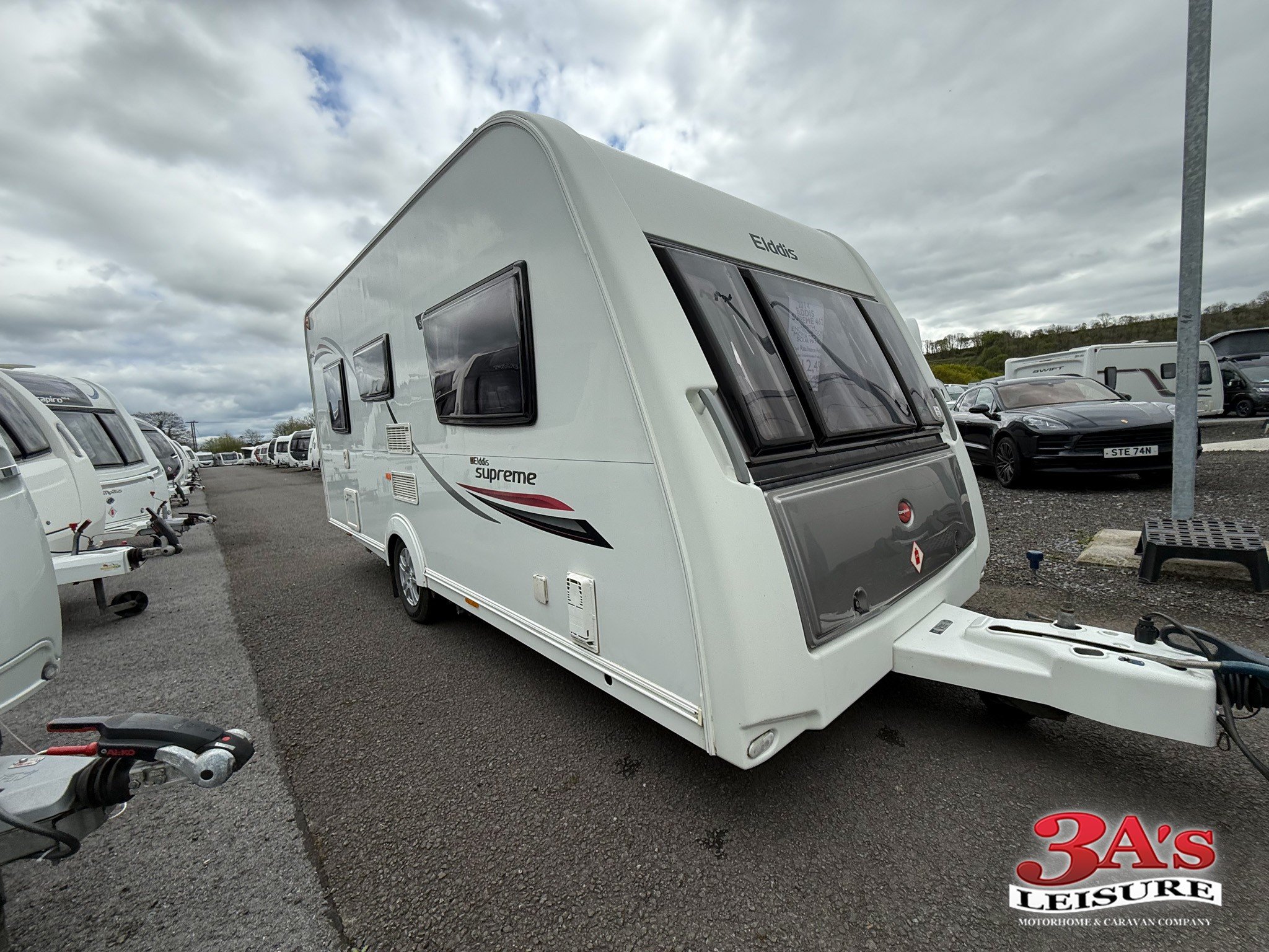 2014 Elddis Supreme 2-Berth Compact Touring Caravan - Exterior - Front
