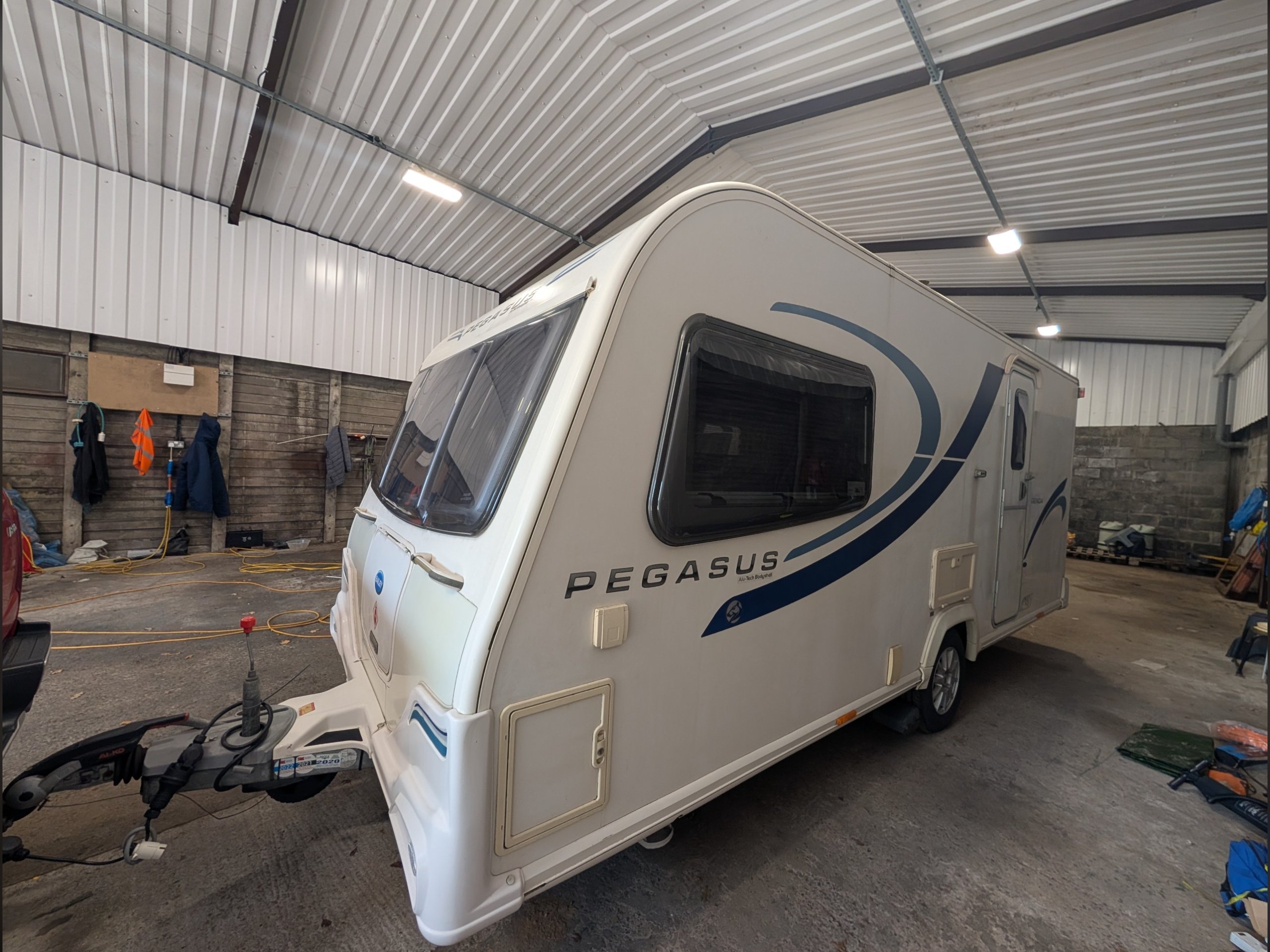 2012 Bailey Pegasus Genoa - 5-Berth Caravan with 1450kg MTPLM - Exterior - Front