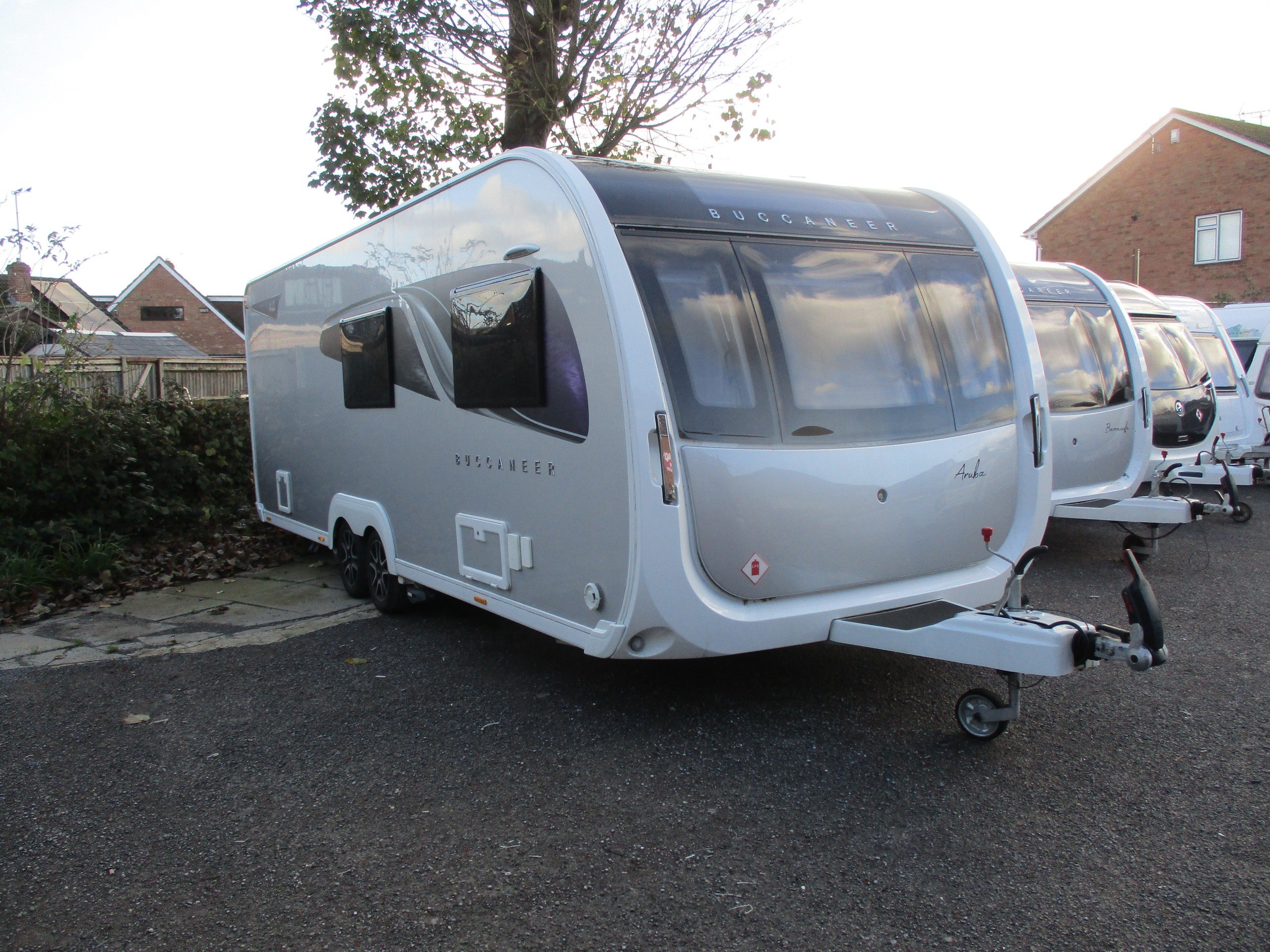2022 Buccaneer Aruba – 6-Berth Caravan with AWD Mover and Air Conditioning - Exterior - Front