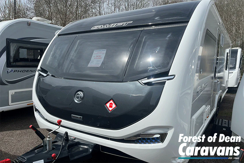2025 Swift Challenger Exclusive 650L Grande New 4-Berth Caravan - Exterior - Front