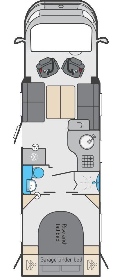 French Bed (Corner Bed) floorplan