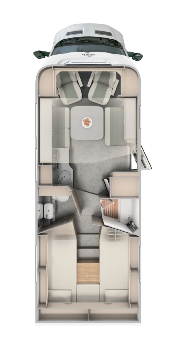 Twin Fixed Singles floorplan