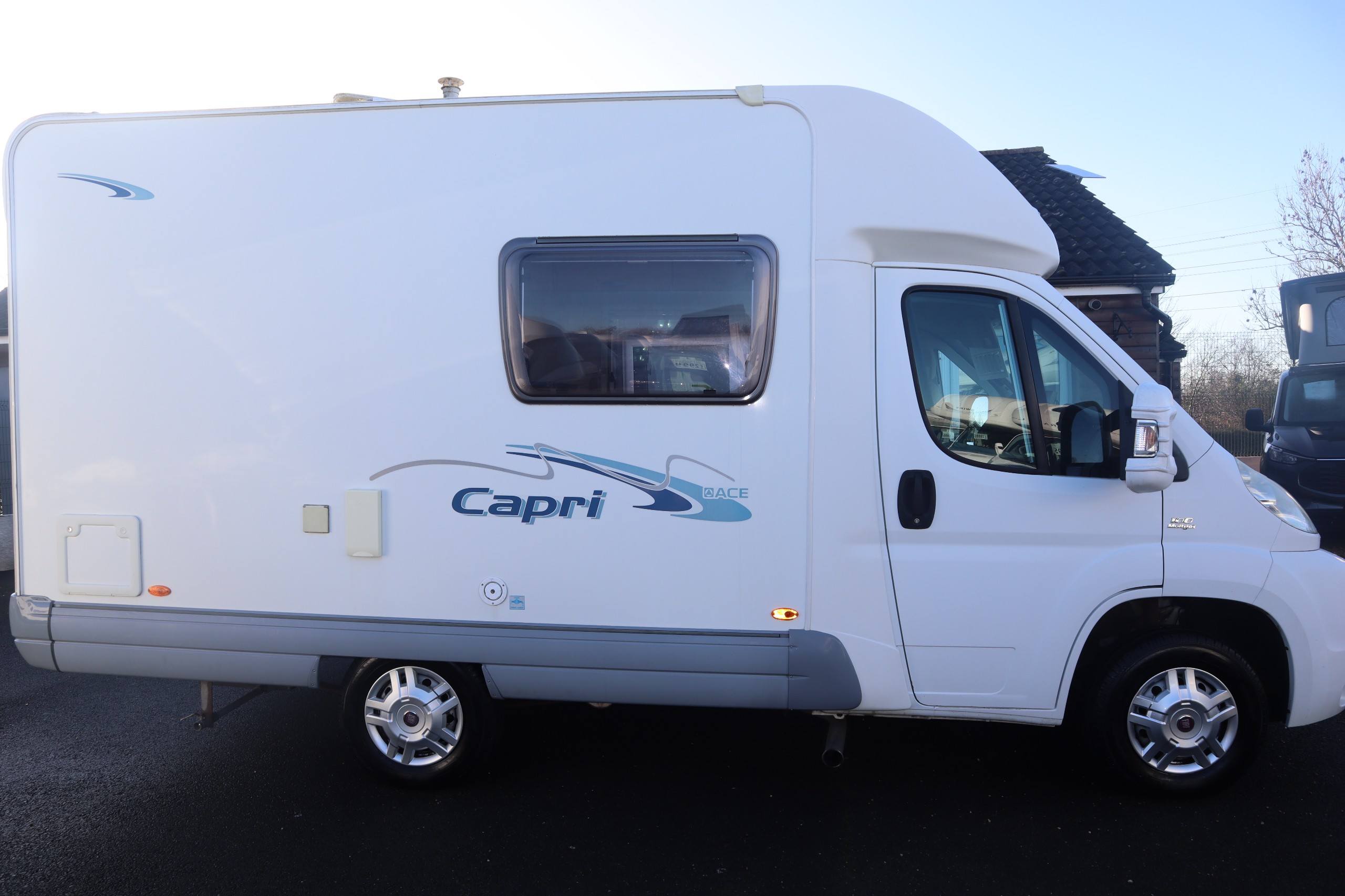 2008 Ace Capri Fiat Ducato , 2 belts, Compact Short Motorhome, 12 Months Warranty, MOT, Habitation Service 12