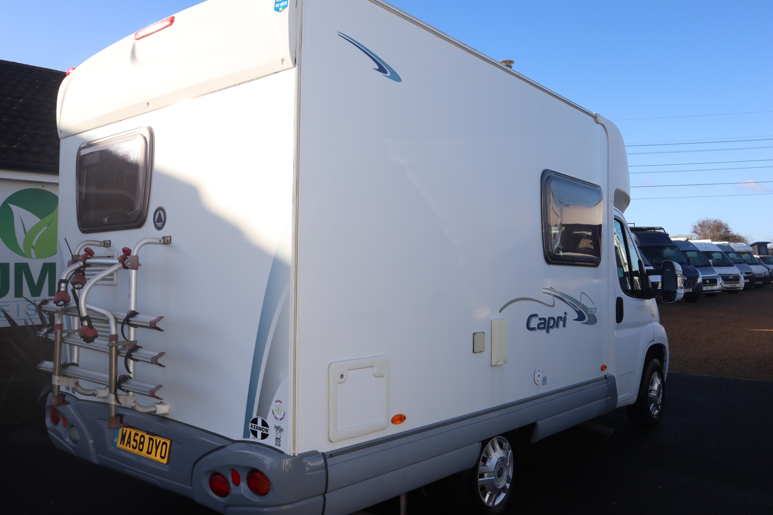 2008 Ace Capri Fiat Ducato , 2 belts, Compact Short Motorhome, 12 Months Warranty, MOT, Habitation Service 12