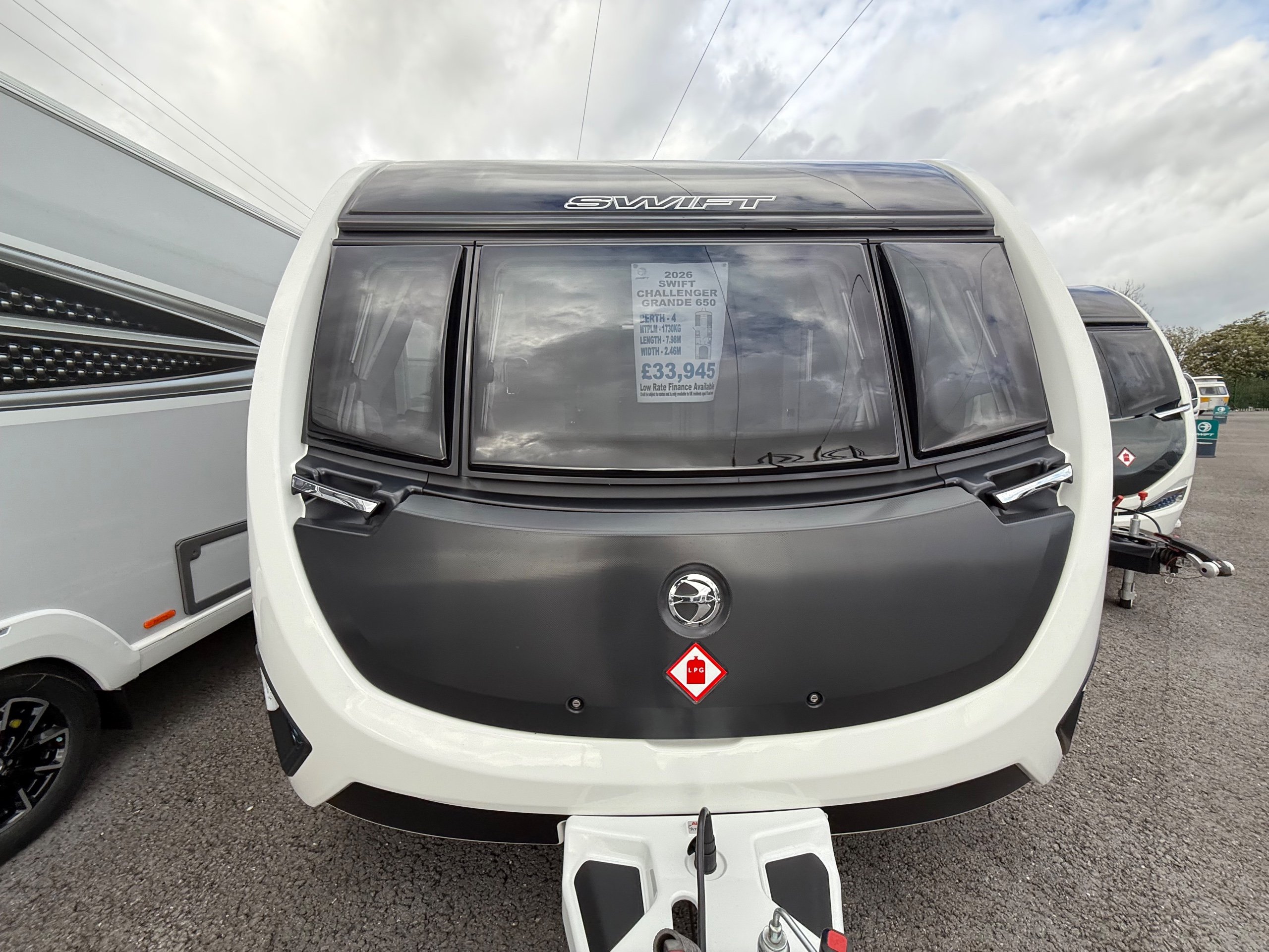 2026 Swift Challenger 650 New 4-Berth Caravan with Island Bed - Exterior - Front