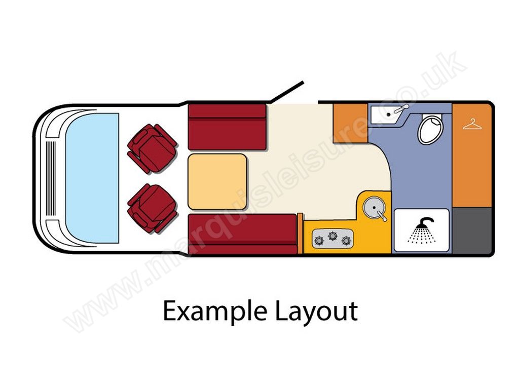 BURSTNER IXEO 680 G floorplan