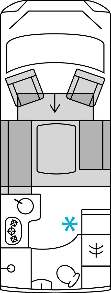 French bed floorplan