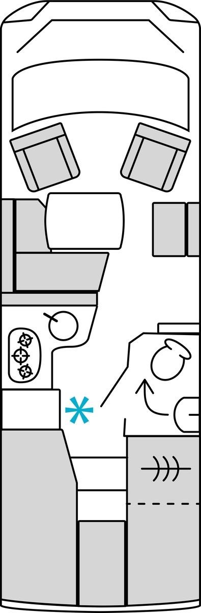 French bed floorplan